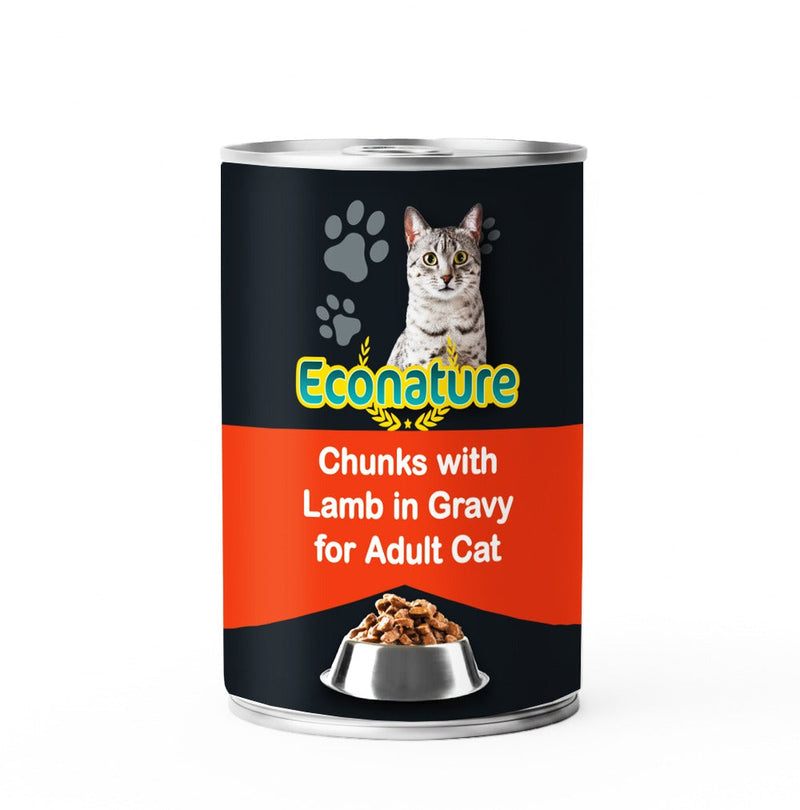 Econature Adult Cat Wet Food Lamb 400GR