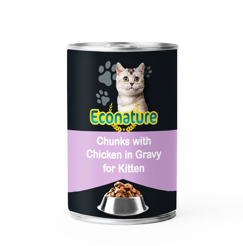Econature Kitten Wet Food Chicken 400GR