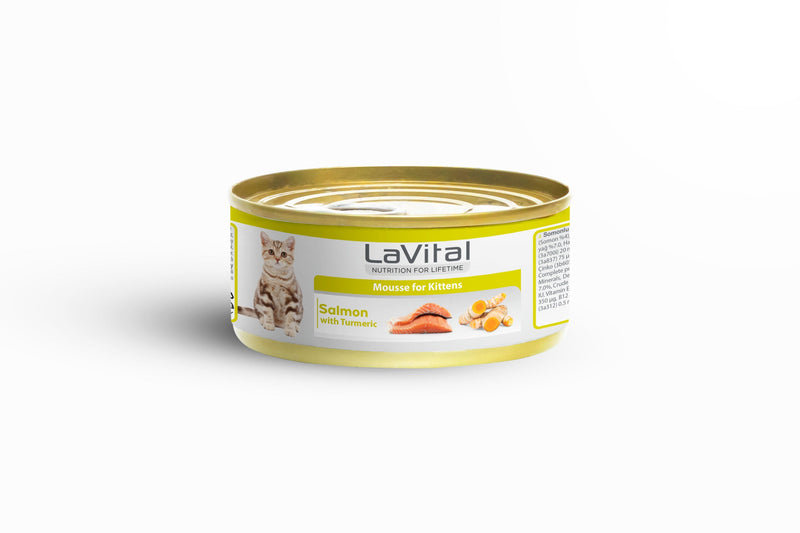 LaVital Salmon & Turmeric Kitten Wet Food 85GR