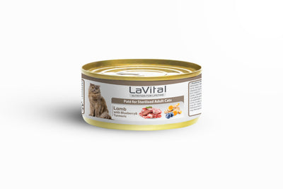 LaVital Lamb Meat, Blueberry & Turmeric Sterilized Adult Cat Wet Food 85g